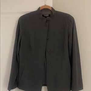 Emanuel Ungaro Charcoal Mandarin Collar Jacket